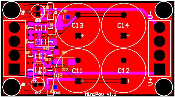 MiniPow PCB layout